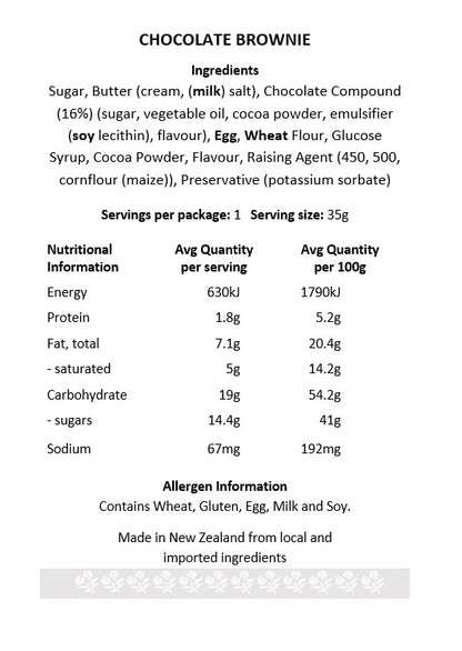 Brownie – Chocolate Fudge Mini Brownie (Silver Heart)